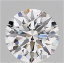 Lab Grown Diamond 3.08 Carats, Round with Ideal Cut, E Color, VVS2 Clarity and Certified by IGI