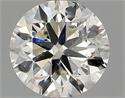 Natural Diamond 0.70 Carats, Round with Very Good Cut, H Color, SI2 Clarity and Certified by GIA