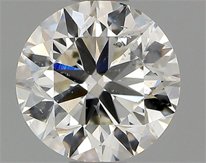 Picture of Natural Diamond 0.70 Carats, Round with Very Good Cut, H Color, SI2 Clarity and Certified by GIA