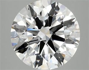 Picture of Lab Grown Diamond 3.01 Carats, Round with Ideal Cut, E Color, VS1 Clarity and Certified by IGI
