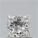 Natural Diamond 0.70 Carats, Princess with  Cut, G Color, VS1 Clarity and Certified by GIA