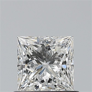 Picture of Natural Diamond 0.70 Carats, Princess with  Cut, G Color, VS1 Clarity and Certified by GIA