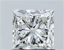 Natural Diamond 1.01 Carats, Princess with  Cut, H Color, VS2 Clarity and Certified by GIA