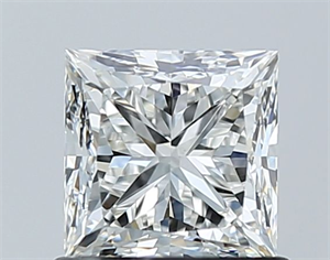 Picture of Natural Diamond 1.01 Carats, Princess with  Cut, H Color, VS2 Clarity and Certified by GIA