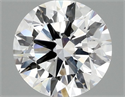 Lab Grown Diamond 2.01 Carats, Round with Ideal Cut, D Color, VVS2 Clarity and Certified by IGI