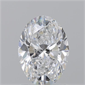Natural Diamond 1.51 Carats, Oval with  Cut, D Color, SI1 Clarity and Certified by GIA