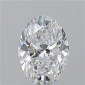 Picture of Natural Diamond 1.51 Carats, Oval with  Cut, D Color, SI1 Clarity and Certified by GIA