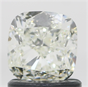 Natural Diamond 1.02 Carats, Cushion with  Cut, L Color, VVS1 Clarity and Certified by GIA