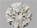 Natural Diamond 0.57 Carats, Round with Excellent Cut, J Color, VS1 Clarity and Certified by IGI