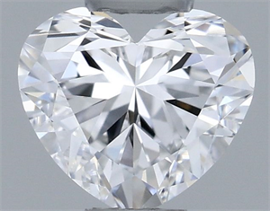 Picture of Natural Diamond 0.30 Carats, Heart with  Cut, D Color, VVS2 Clarity and Certified by GIA