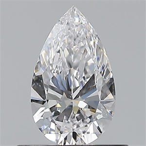 Picture of Natural Diamond 0.50 Carats, Pear with  Cut, D Color, VVS1 Clarity and Certified by GIA