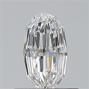 Foto Diamante Natural 0.50 quilates, Ovalado , Color E, claridad IF y certificado GIA de