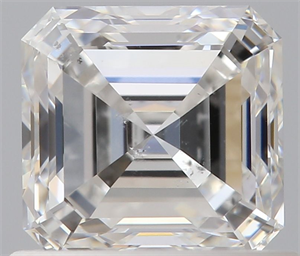 Picture of Natural Diamond 0.70 Carats, Asscher with  Cut, E Color, SI1 Clarity and Certified by GIA