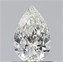 Diamante Natural 0.75 quilates, De pera , Color H, claridad IF y certificado GIA