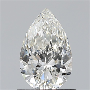 Foto Diamante Natural 0.75 quilates, De pera , Color H, claridad IF y certificado GIA de
