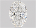 Natural Diamond 0.60 Carats, Oval with  Cut, E Color, VS2 Clarity and Certified by GIA
