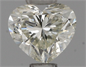 Natural Diamond 0.51 Carats, Heart with  Cut, I Color, SI2 Clarity and Certified by IGI