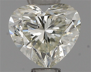 Picture of Natural Diamond 0.51 Carats, Heart with  Cut, I Color, SI2 Clarity and Certified by IGI