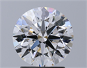 Natural Diamond 2.02 Carats, Round with Excellent Cut, G Color, VVS1 Clarity and Certified by GIA