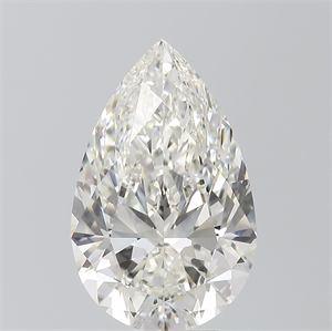 Picture of Natural Diamond 4.01 Carats, Pear with  Cut, G Color, IF Clarity and Certified by IGI