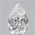 Diamante Natural 0.70 quilates, De pera , Color E, claridad SI1 y certificado GIA