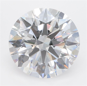 Picture of Lab Grown Diamond 5.83 Carats, Round with Excellent Cut, D Color, VVS2 Clarity and Certified by GIA