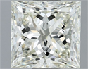 Natural Diamond 1.30 Carats, Princess with  Cut, J Color, VVS2 Clarity and Certified by IGI