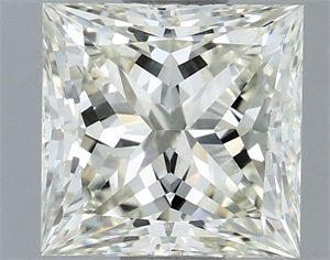 Picture of Natural Diamond 1.30 Carats, Princess with  Cut, J Color, VVS2 Clarity and Certified by IGI