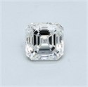 Diamante Natural 0.90 quilates, Asscher , Color E, claridad VVS1 y certificado GIA