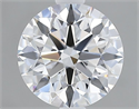 Lab Grown Diamond 1.60 Carats, Round with Excellent Cut, D Color, VVS1 Clarity and Certified by GIA