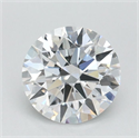 Lab Grown Diamond 0.72 Carats, Round with Ideal Cut, D Color, VVS1 Clarity and Certified by IGI