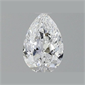 Natural Diamond 0.56 Carats, Pear with  Cut, E Color, VS1 Clarity and Certified by GIA