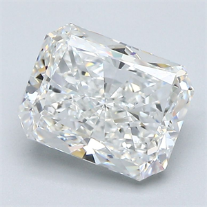 Picture of Natural Diamond 2.60 Carats, Radiant with  Cut, G Color, VS2 Clarity and Certified by GIA