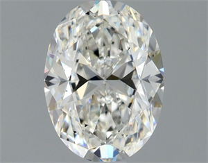 Picture of Natural Diamond 1.00 Carats, Oval with  Cut, H Color, SI1 Clarity and Certified by GIA