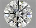 Natural Diamond 0.70 Carats, Round with Excellent Cut, H Color, SI2 Clarity and Certified by GIA