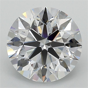 Picture of Lab Grown Diamond 3.48 Carats, Round with Excellent Cut, D Color, VS1 Clarity and Certified by GIA