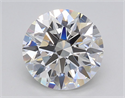 Lab Grown Diamond 3.02 Carats, Round with Excellent Cut, E Color, VS1 Clarity and Certified by GIA