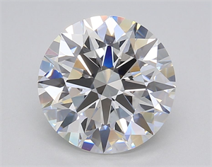 Picture of Lab Grown Diamond 3.02 Carats, Round with Excellent Cut, E Color, VS1 Clarity and Certified by GIA