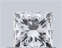 Natural Diamond 0.61 Carats, Princess with  Cut, J Color, SI1 Clarity and Certified by GIA