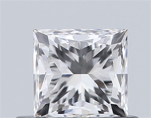 Picture of Natural Diamond 0.61 Carats, Princess with  Cut, J Color, SI1 Clarity and Certified by GIA