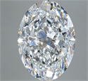 Natural Diamond 5.30 Carats, Oval with  Cut, D Color, VS2 Clarity and Certified by GIA