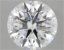 Lab Grown Diamond 4.08 Carats, Round with Ideal Cut, E Color, VVS1 Clarity and Certified by IGI
