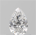 Natural Diamond 0.50 Carats, Pear with  Cut, D Color, VS1 Clarity and Certified by GIA