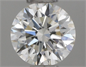 Natural Diamond 0.40 Carats, Round with Excellent Cut, I Color, VVS2 Clarity and Certified by IGI