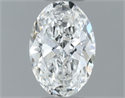 Natural Diamond 0.30 Carats, Oval with  Cut, F Color, VS2 Clarity and Certified by GIA