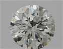 Natural Diamond 0.42 Carats, Round with Excellent Cut, J Color, VVS2 Clarity and Certified by GIA