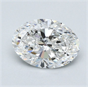 Natural Diamond 1.20 Carats, Oval with  Cut, F Color, VS1 Clarity and Certified by GIA