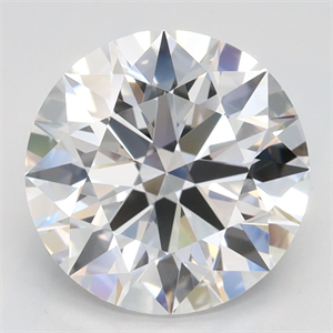 Picture of Lab Grown Diamond 2.46 Carats, Round with Ideal Cut, D Color, IF Clarity and Certified by IGI