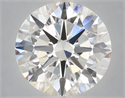 Lab Grown Diamond 5.01 Carats, Round with Excellent Cut, E Color, VVS2 Clarity and Certified by IGI