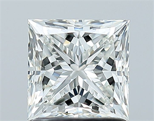 Picture of Natural Diamond 1.24 Carats, Princess with  Cut, I Color, VS1 Clarity and Certified by GIA